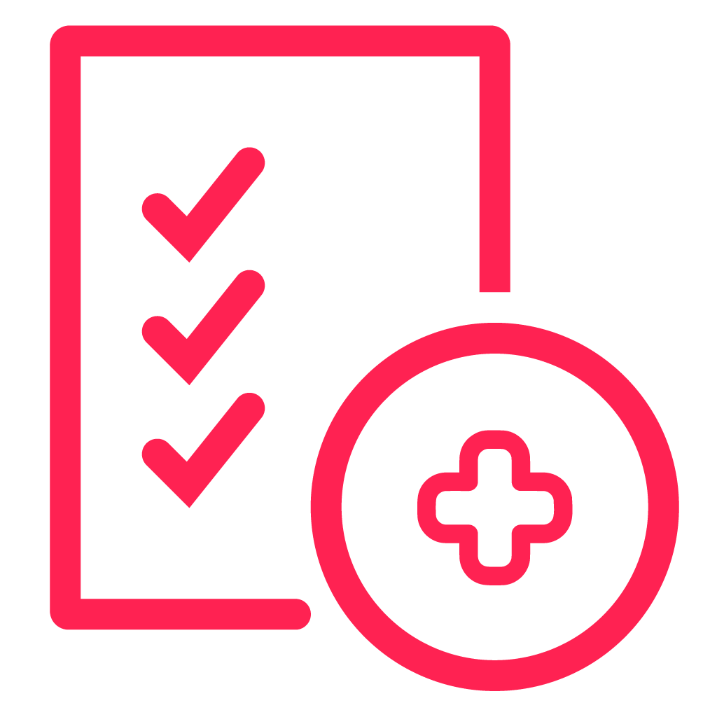 Icono de Lectura de exámenes médicos